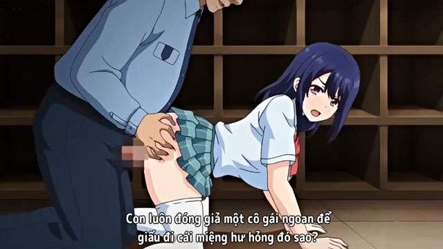 Nữ Sinh Bị Lão Bảo Vệ Tống Tình Hiếp Dâm - anime vietsub